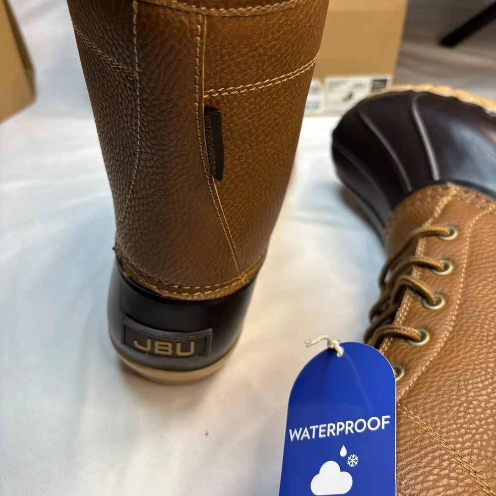 NWT JBU by Jambu Men Classic Duck Lace UP Maine Waterproof‎ Boots Fur